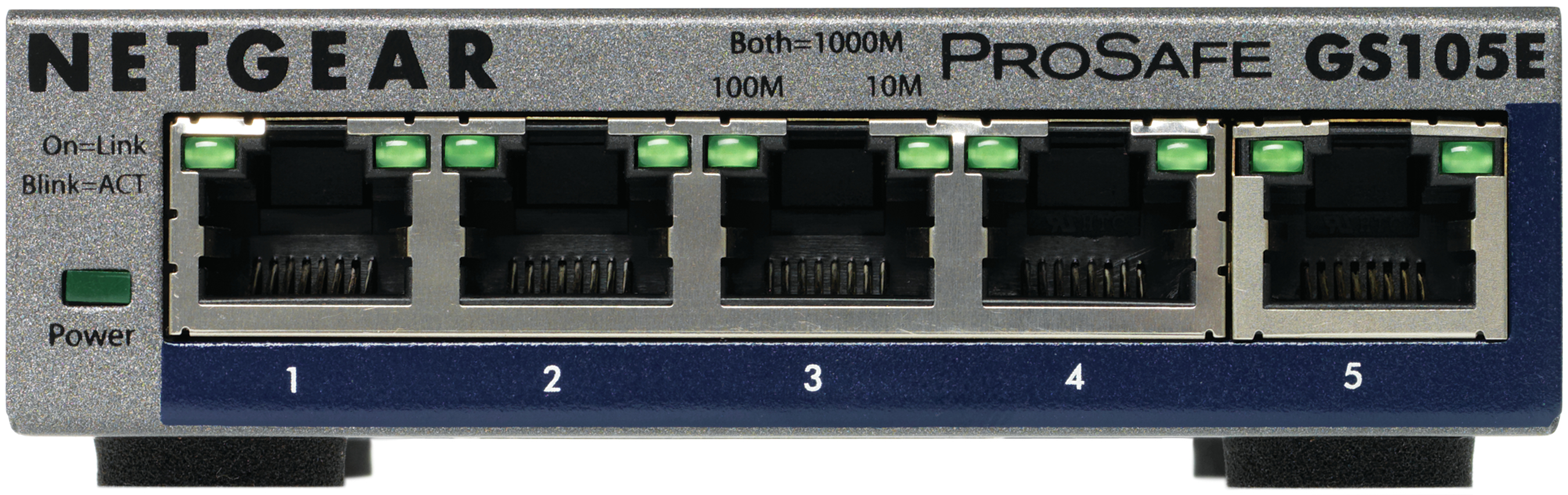 Image of NETGEAR GS105E-200PES network switch Managed L2/L3 Gigabit...