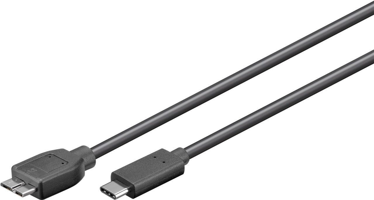 Image of Goobay 67996 USB cable 1 m USB 3.2 Gen 1 (3.1 Gen 1) Micro-USB B...