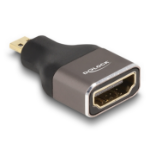 DeLOCK 60079 tussenstuk voor kabels HDMI Micro-D HDMI Goud, Grijs