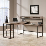 Teknik Streamline Home Office L-Shaped Desk Salt Oak - 5414417 DD