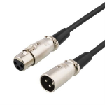 Deltaco XLR-1080 audio cable 8 m Black, Silver