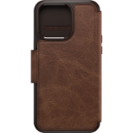 OtterBox Strada Series Folio MagSafe for iPhone 15 Pro Max, Espresso (Brown)