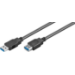 Microconnect USB3.0AAF3B USB cable USB 3.2 Gen 1 (3.1 Gen 1) 3 m USB A Black