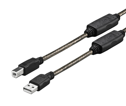Image of Vivolink PROUSBAB20 USB cable 20 m USB 2.0 USB A USB B Black
