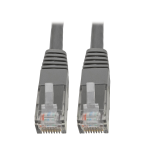 Tripp Lite N200-006-GY Cat6 Gigabit Molded (UTP) Ethernet Cable (RJ45 M/M), PoE, Gray, 6 ft. (1.83 m)