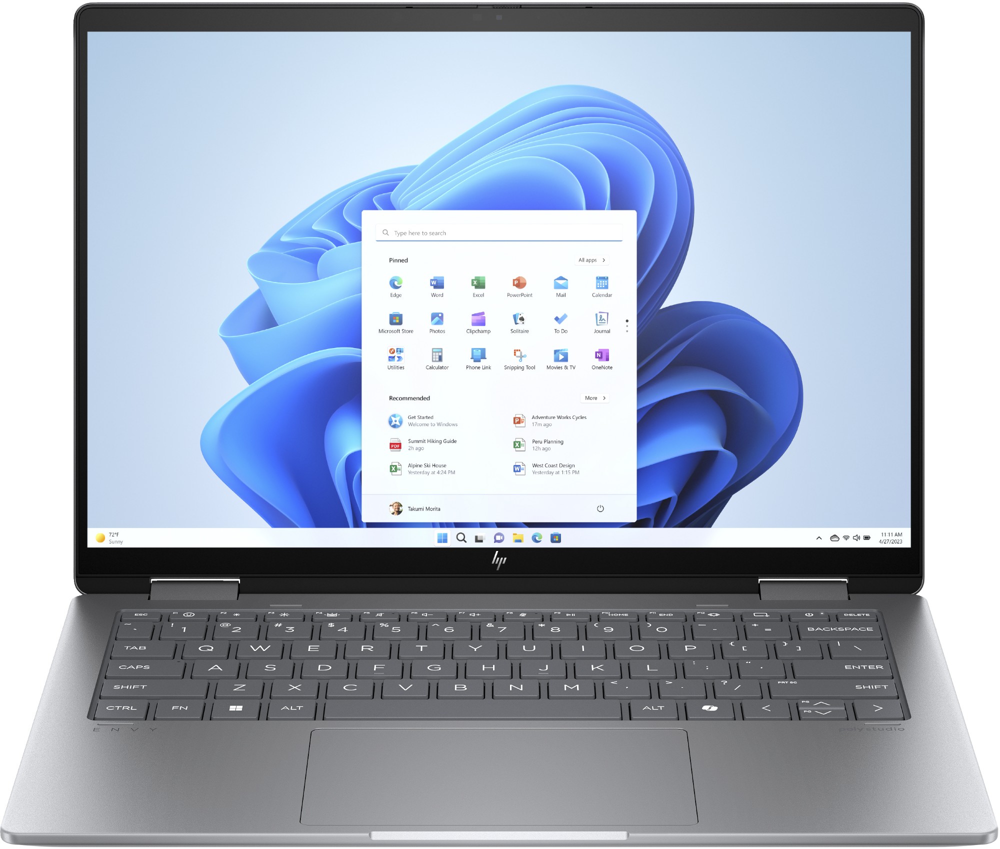 HP Elite x360 14-fa0004na AMD Ryzen™ 5 8640HS Hybrid (2-in-1) 35.6 cm (14") Touchscreen WUXGA 16 GB LPDDR5-SDRAM 512 GB SSD Wi-Fi 6E (802.11ax) Windows 11 Home Grey