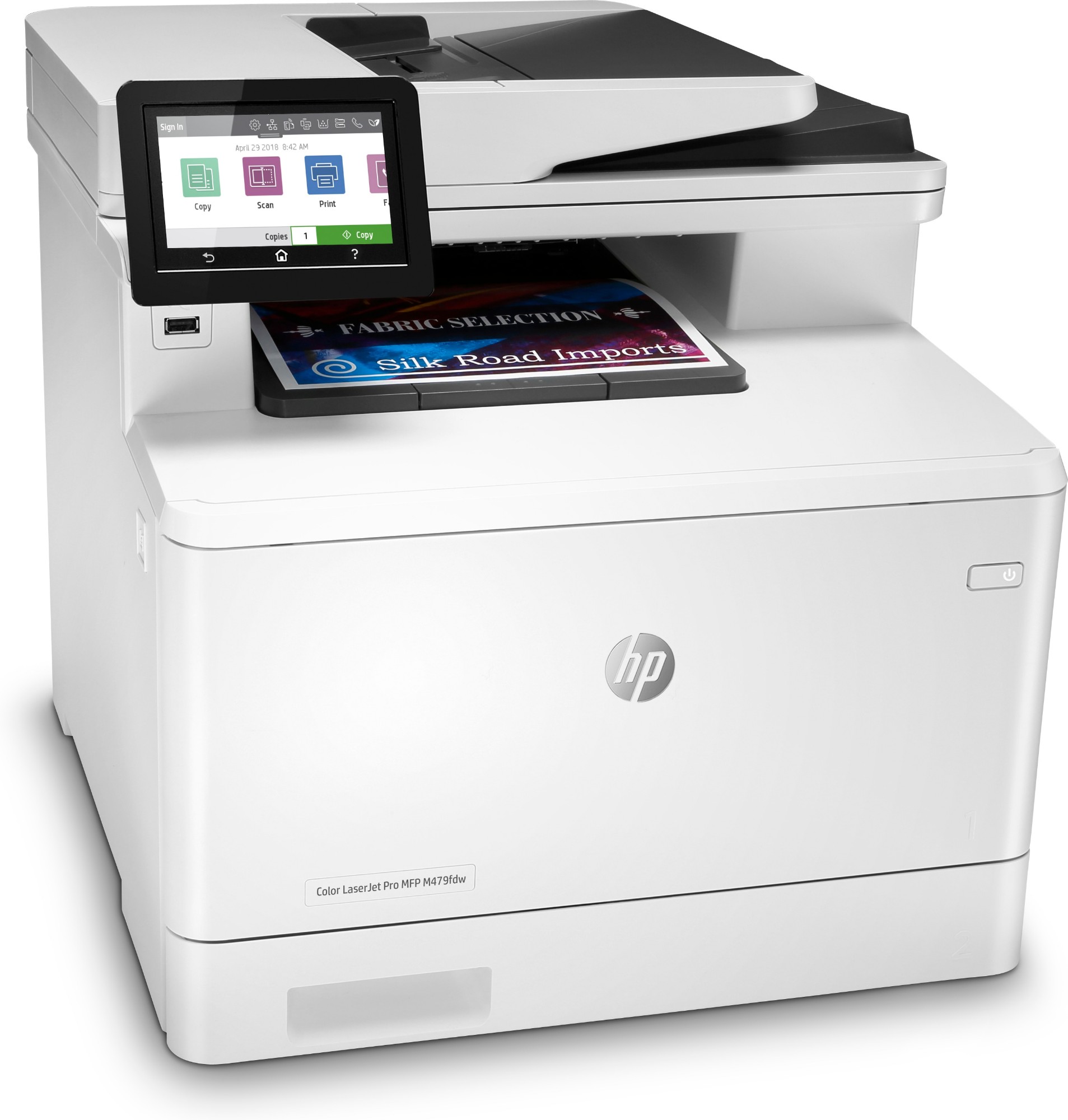 HP Color LaserJet Pro MFP M479fdw, Print, copy, scan, fax, email, Scan ...