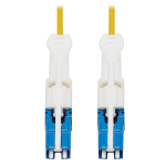 Tripp Lite N381C-03M 400G Duplex Singlemode 9/125 OS2 Fiber Optic Cable (CS-UPC/CS-UPC), Round LSZH Jacket, Yellow, 3 m