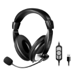 LogiLink Headset Stereo, with Microphone, USB, black