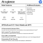 HP EliteBook 6 G1i Intel Core Ultra 5 225U Laptop 35.6 cm (14") WUXGA 32 GB DDR5-SDRAM 512 GB SSD Wi-Fi 7 (802.11be) Windows 11 Pro AI PC Silver