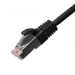 Cablenet 2.5m Cat6a RJ45 Black U/FTP LSOH 30AWG Slim Snagless Booted Patch Lead