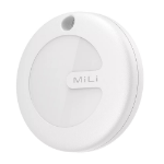 Mili MiTag Item Locator Keyring Apple "Find My" Compatible - White - Single