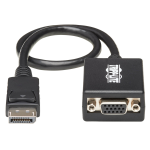 Tripp Lite P134-001-VGA video cable adapter 12.2" (0.31 m) VGA (D-Sub) DisplayPort Black