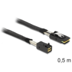 DeLOCK 83388 Serial Attached SCSI (SAS) cable 0.5 m Black