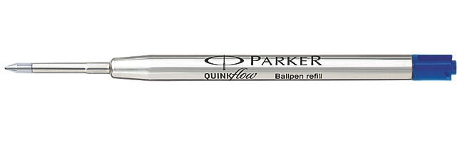 Parker Quink Ballpoint Pen Refill Fine Blue Blister (Pack of 12) 1950368