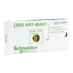 Schneider Electric AR1MB01C niet-klevende labels Geel