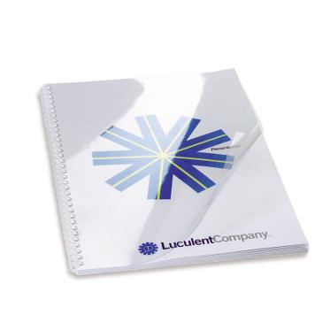 GBC HiClear Binding Covers A4 PVC 300 Micron Clear (100)