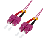 LogiLink Fiber Patch Cord OM4 SC-SC 5,00m Duplex