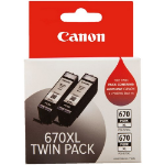 Canon PGI670XL Blk Ink Twin Pk