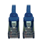 Tripp Lite N262-S15-BL Cat6a 10G Snagless Shielded Slim STP Ethernet Cable (RJ45 M/M), PoE, Blue, 15 ft. (4.6 m)