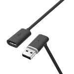 HTC 0.45m, USB 2.0 USB-kabel 0,45 m USB A Zwart