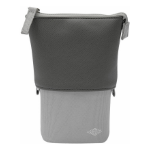 Wedo My Butler Soft pencil case Fabric, Faux leather, Polyester Anthracite, Grey
