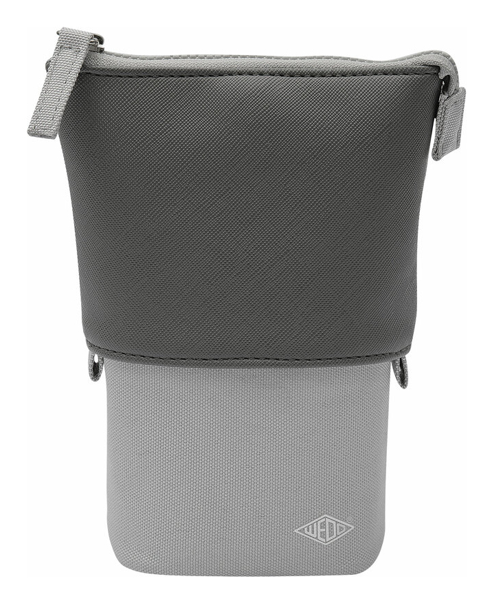 Wedo My Butler Soft pencil case Fabric, Faux leather, Polyester Anthracite, Grey
