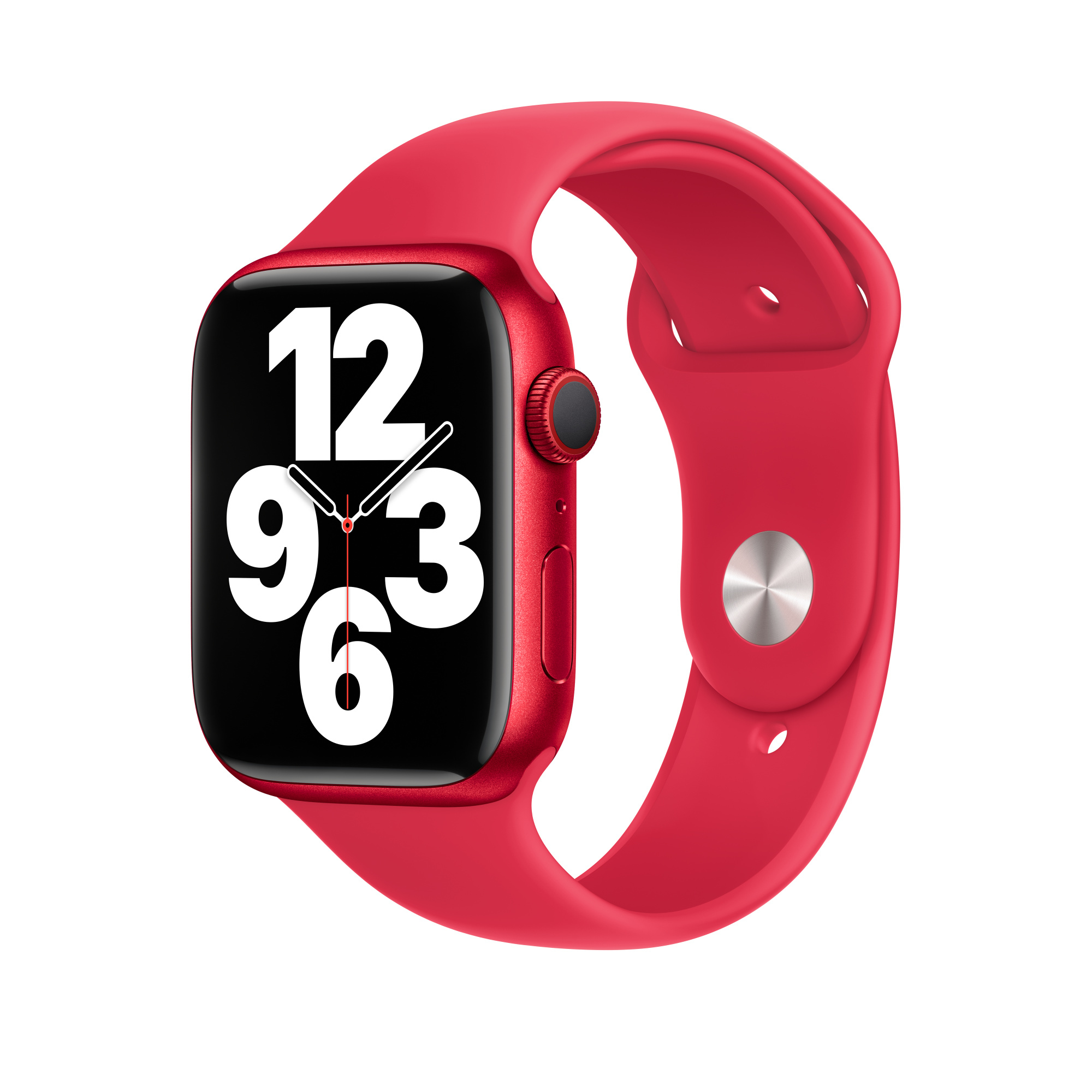Image of Apple MP7J3ZM/A Smart Wearable Accessories Band Red Fluoroelastomer