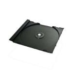 MediaRange CD Tray for jewelbox, for 1 disc, machine packing grade, black