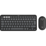 Logitech Pebble 2 Combo for Mac keyboard Mouse included Universal RF Wireless + Bluetooth QWERTY US International Graphite