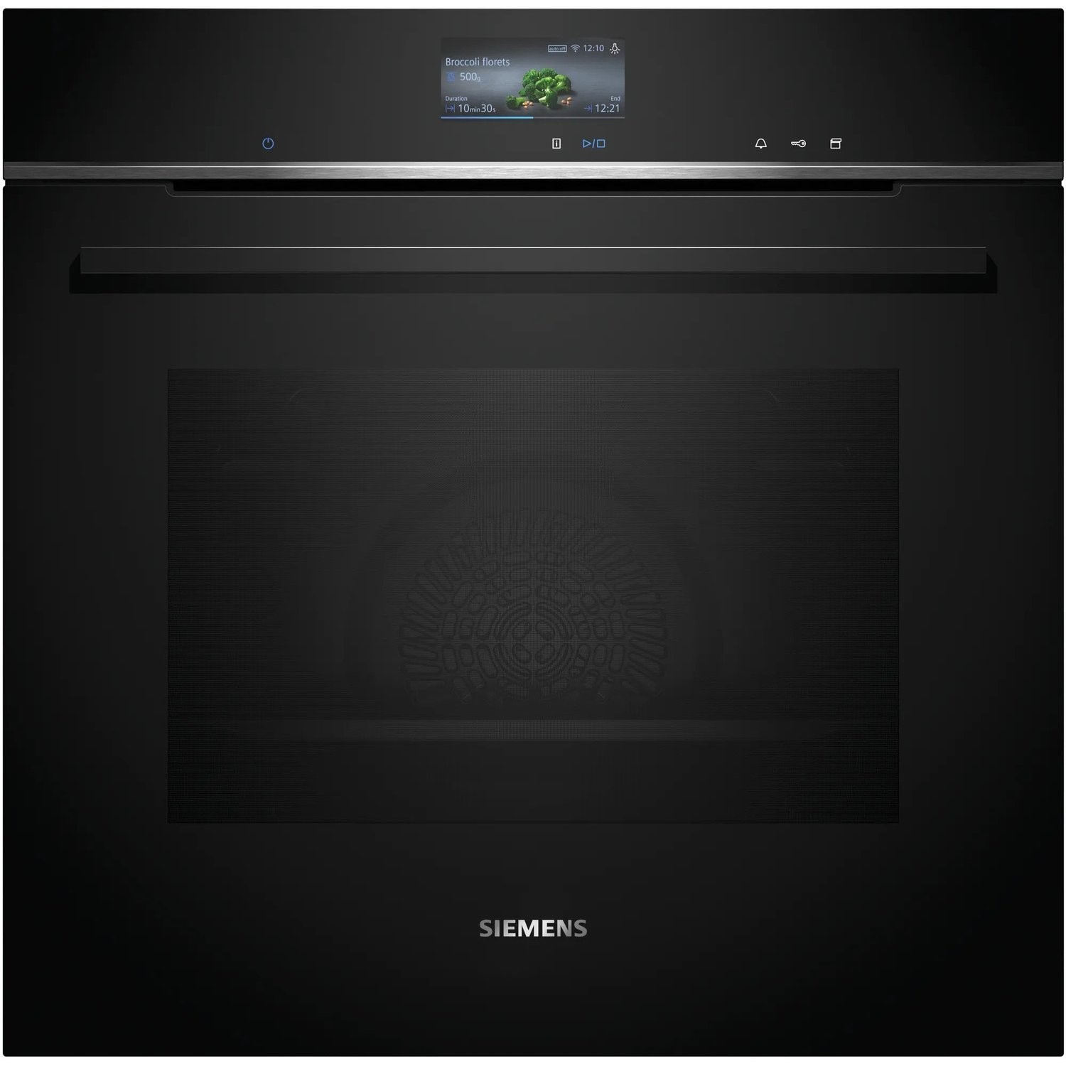 Photos - Oven Siemens iQ700 Electric Single  with Steam Function - Black HS736G1B1B 
