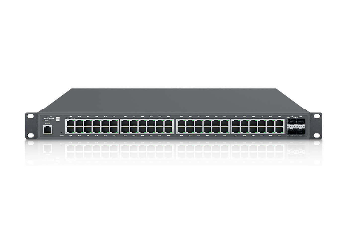 1402A0109304 ENGENIUS CloudSwitch L2Plus 48 - Managed - L2+ - Gigabit Ethernet (10/100/1000) - Full duplex - Rack mounting