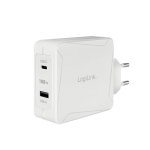 LogiLink PA0281 mobile device charger Mobile phone, Tablet White AC Fast charging Indoor