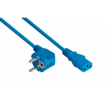 Kabelmeister SK0130-B030 power cable Blue 3 m Power plug type E+F IEC C13