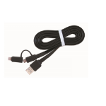 Gembird CC-USB2-AMLM2-1M USB cable USB A Micro-USB B/Lightning Black