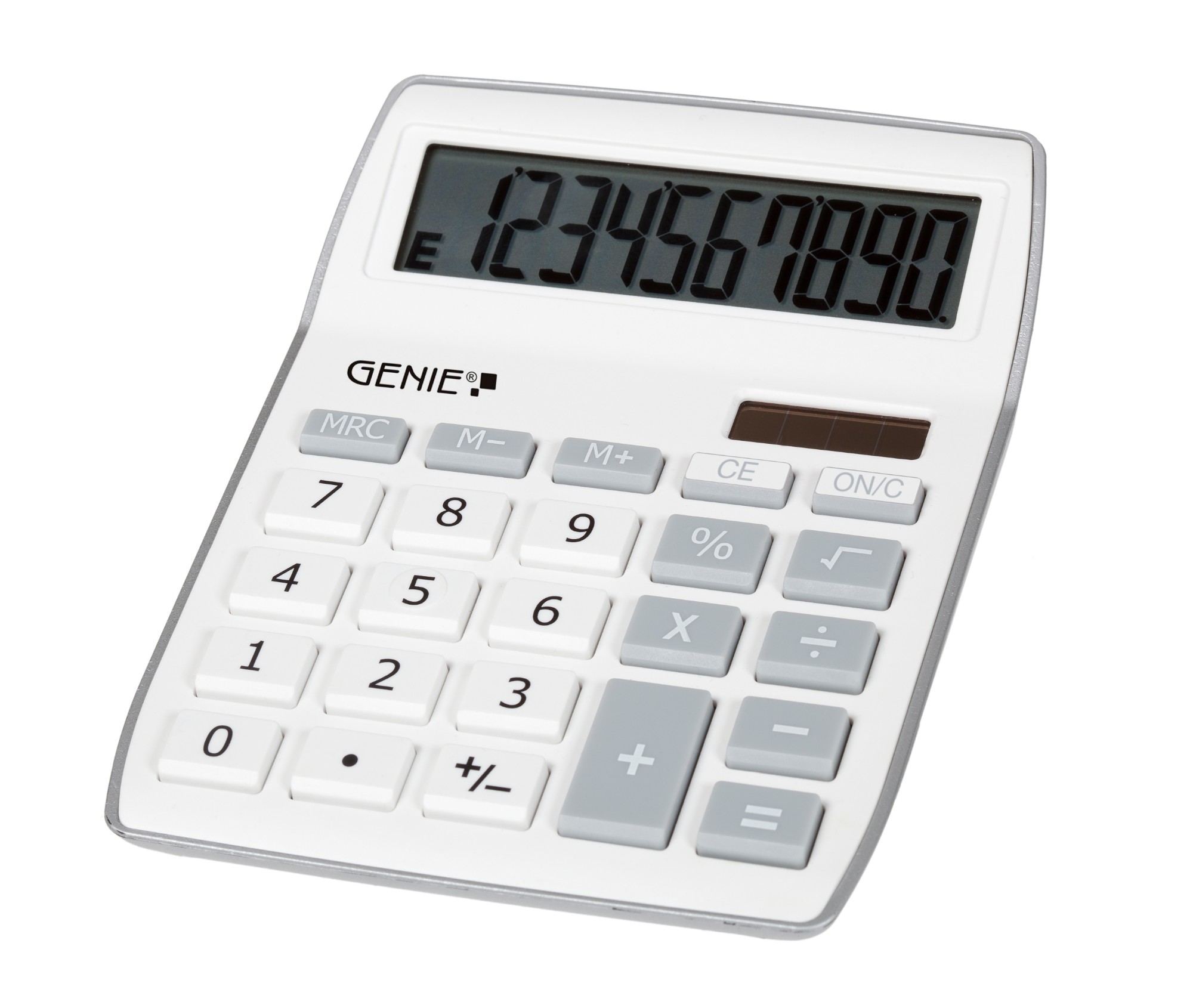 12262 GENIE-SOFT 840S 10 Digit Desktop Calculator Silver - 12262