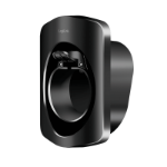 LogiLink Wall Mount with cable rest for EV charging cable, w/ lock, plastic, black