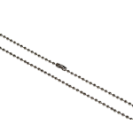 Digital ID 30inch Metal Bead Chain Necklace, Nickel Plated (Pack of 100)