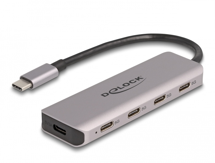 Image of DeLOCK USB 5 Gbps 4 Port USB Type-C Hub with USB Type-C connector