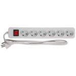 Microconnect MC-GRU0618DK power extension 1.8 m 6 AC outlet(s) Indoor White