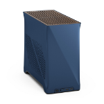 Fractal Design Design Era 2 ITX (Midnight Blue) Compact Case w/ Walnut Top, Mini ITX, Requires SFX/SFX-L PSU, 2 Fans, 3-Slot GPU & 280mm Radiator Support, USB-C