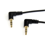 StarTech.com 0.3m Angle M/M audio cable 11.8" (0.3 m) 3.5mm Black