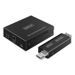 Digitus USB 3.2 Gen1 Fiber Extender, 5 Gbps, 4 ports: 3x USB-A / 1x USB-C, 300m
