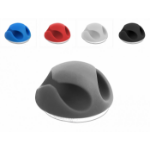 DeLOCK 18296 cable organizer Desk/Wall Cable holder Black, Blue, Grey, Red, White 10 pc(s)
