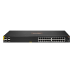 HPE Aruba Networking Aruba 6100 24G Class4 PoE 4SFP+ 370W Managed L3 Gigabit Ethernet (10/100/1000) Power over Ethernet (PoE) 1U Black