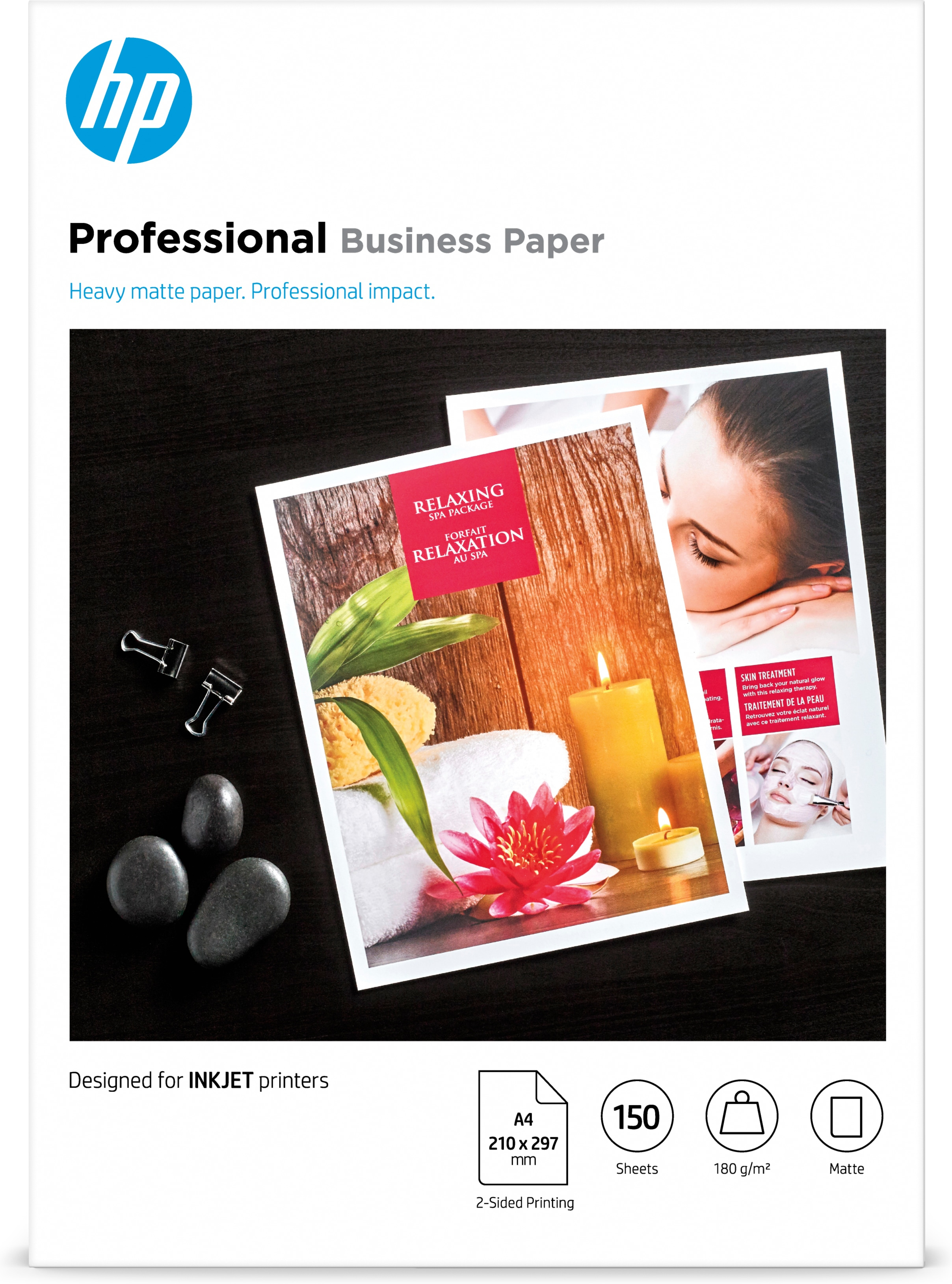 Image of HP Professional Business Paper, Matte, 180 g/m2, A4 (210 x 297...