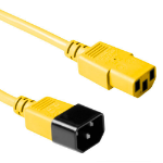 ACT Netsnoer C13 - C14 geel 1,2 m