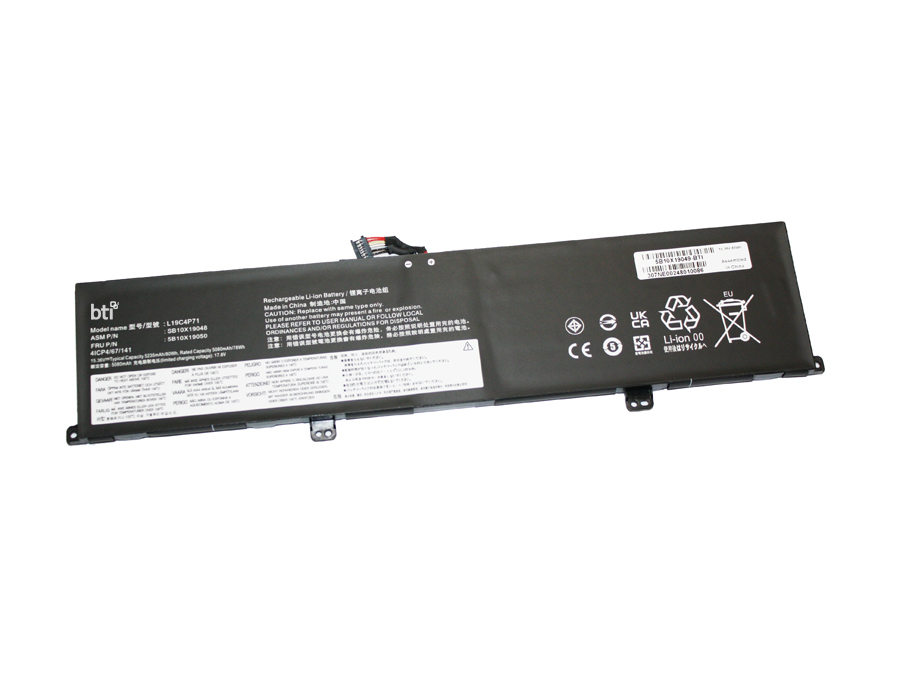 BTI L19M4P71 compatible 80Wh 4-cell battery for LENOVO THINKPAD P1 G3 X1 EXTREME G3