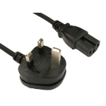 Cables Direct UK - C15 2m Black BS 1363 C15 coupler