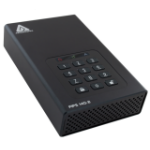 Apricorn Aegis Padlock DT FIPS external hard drive 10 TB Black